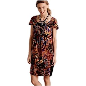 Anthropologie Maeve Pleated Floral Dress